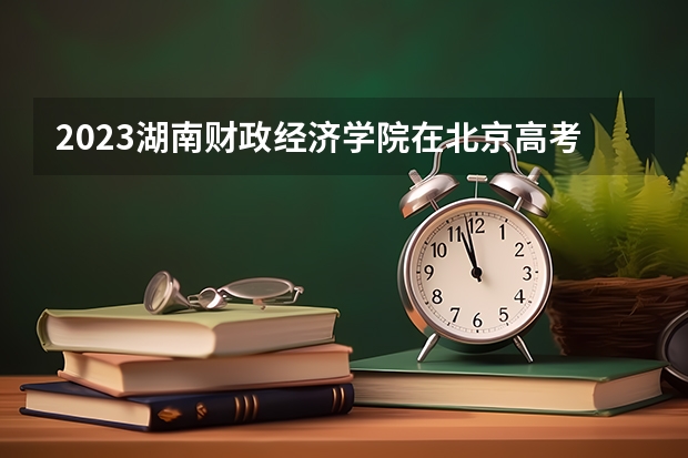 2023湖南财政经济学院在北京高考专业招生计划(历年招生人数)